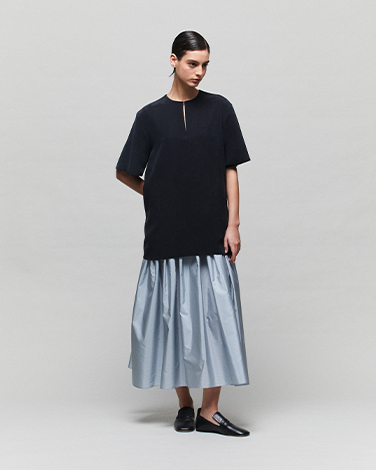 ARIA Black-Blue Color Block Dress