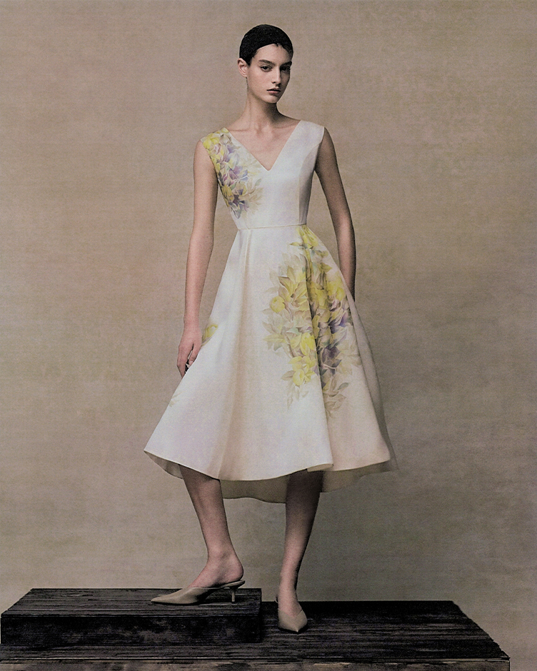 TULIP Organza Print Gown