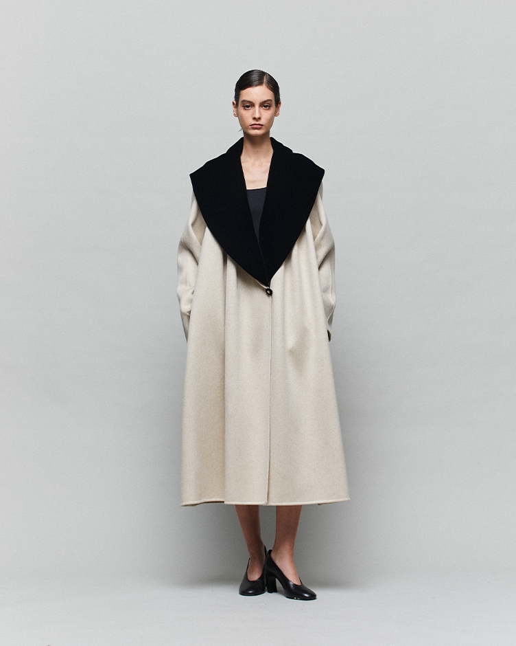 TRUFFLE Truffle Double-Velvet Coat
